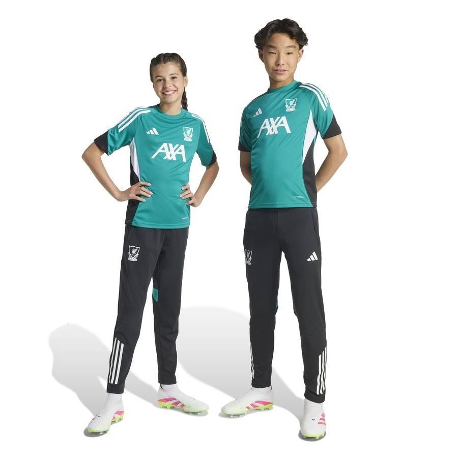 Liverpool Training Trousers Tiro 25 EU - Black/White/Sea Green Kids-SoccerKits Hub | Buy Soccer Jerseys Online